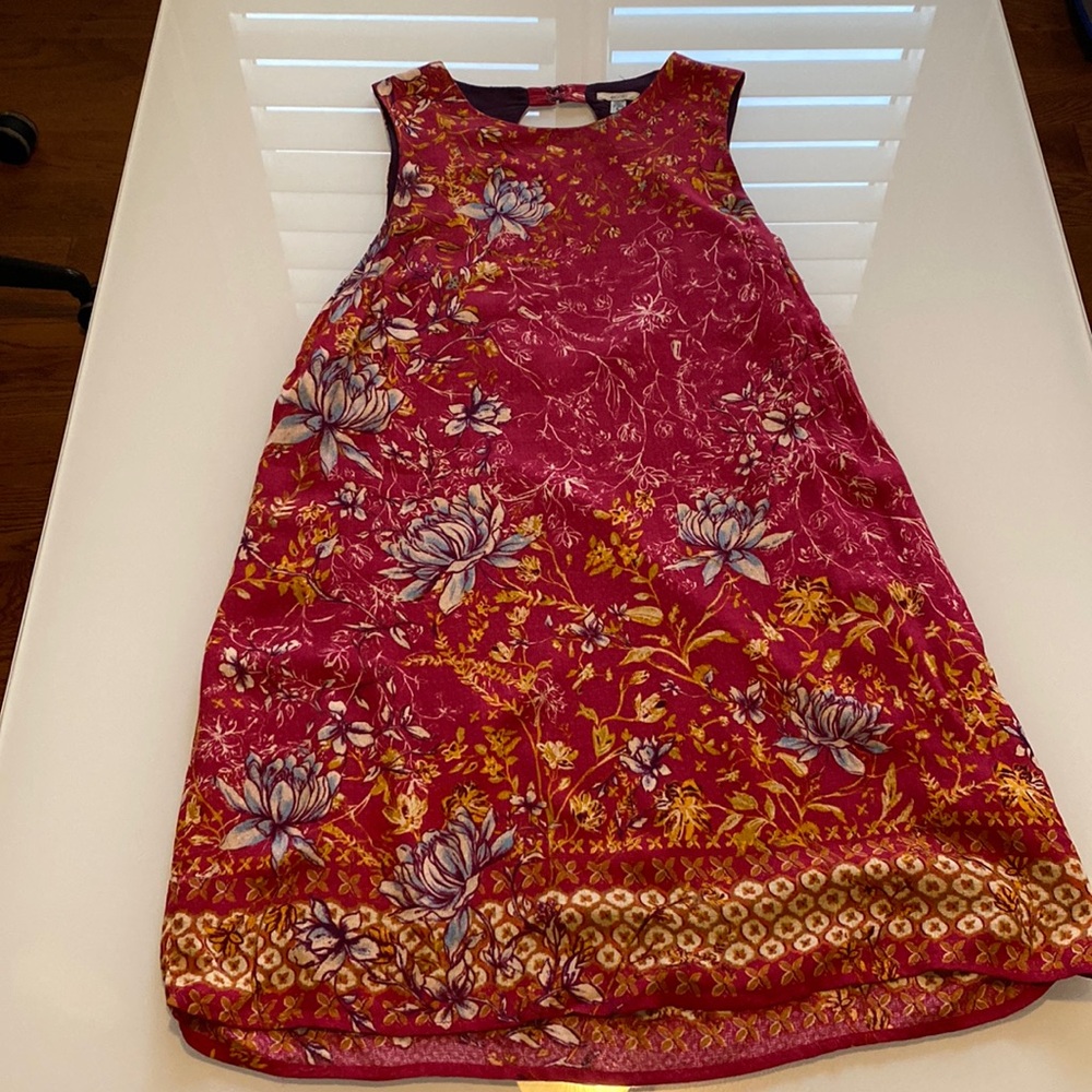 Floral tapestry dress- open back